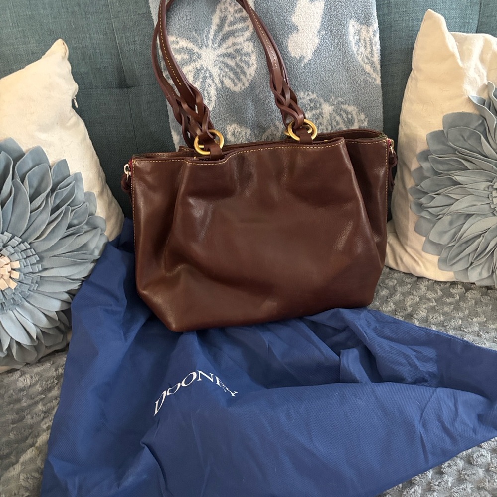 Dooney & Bourke Rich Brown Leather Tote